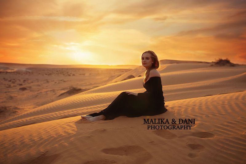 #desert #art #israel #dunes #summer #photographer #girls #dress #black #Beauty In Nature #Day Нежность Пустыниphoto preview