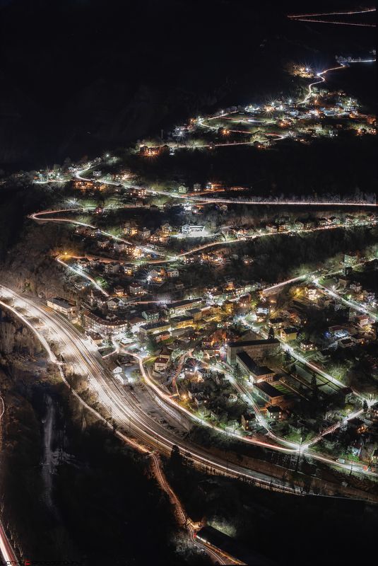 night, city, нощ, светлини, lights Бов през нощтаphoto preview