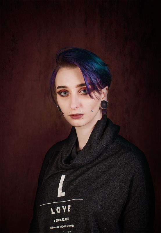 portrait of beautiful ukrainian girl / nikon Sci-Fi Punkphoto preview