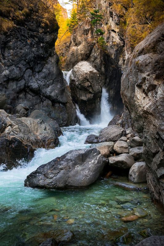 осень, водопад Водопадphoto preview