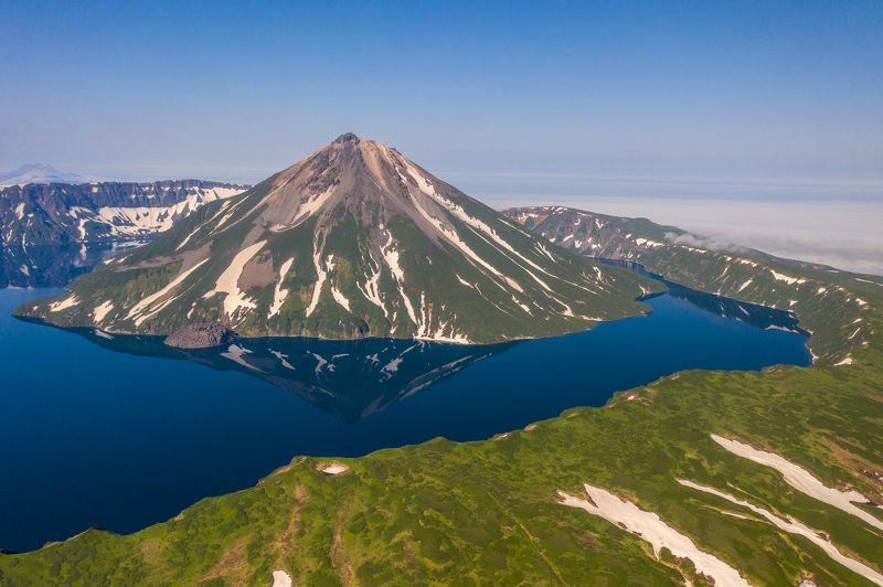 вулкан, креницына, онекотан, курилы, курильские острова, volcano, kuril islands, onekotan Вулкан Креницынаphoto preview