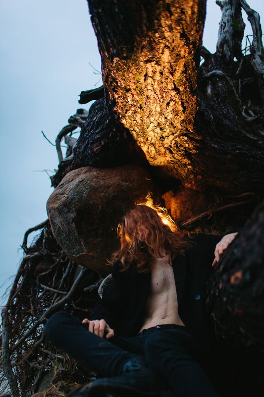 портрет, природа, дарк, мужской портрет, художественное фото, dark, longhair man, art, portrait Humilityphoto preview