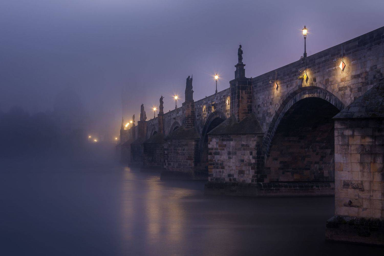 прага, утро, европа, город, prague, чехия, туман, morning, карлов мост, charles bridge, europe, czech republic, cityscape, city, fog, river, vltava, река, Денис Полтораднев