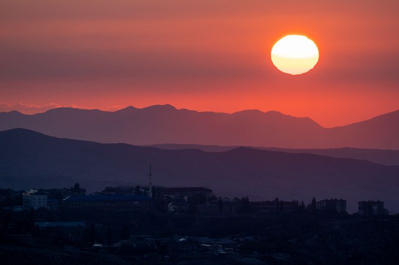 восход, солнце, горы photo preview