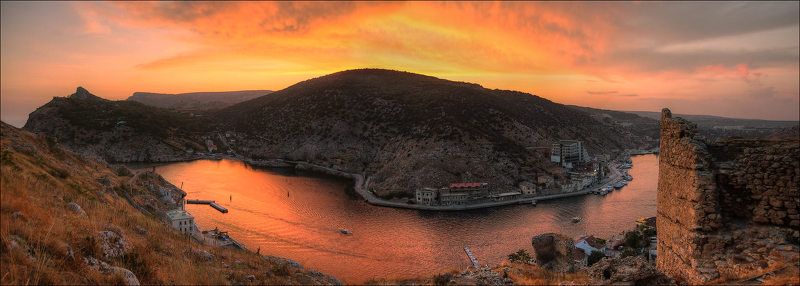 Закат в Балаклавской бухтеphoto preview