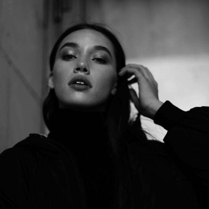 чб, девушка, портрет ***photo preview