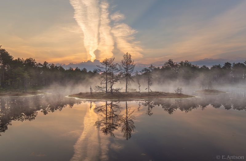 пейзаж, природа, эстония Встреча рассветаphoto preview