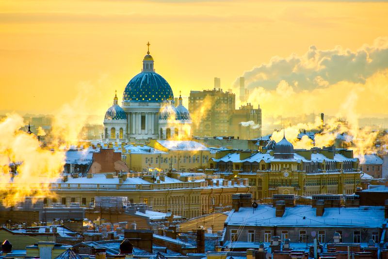 зима, петербург, троицкий, закат, солнце Зимний Петербургphoto preview