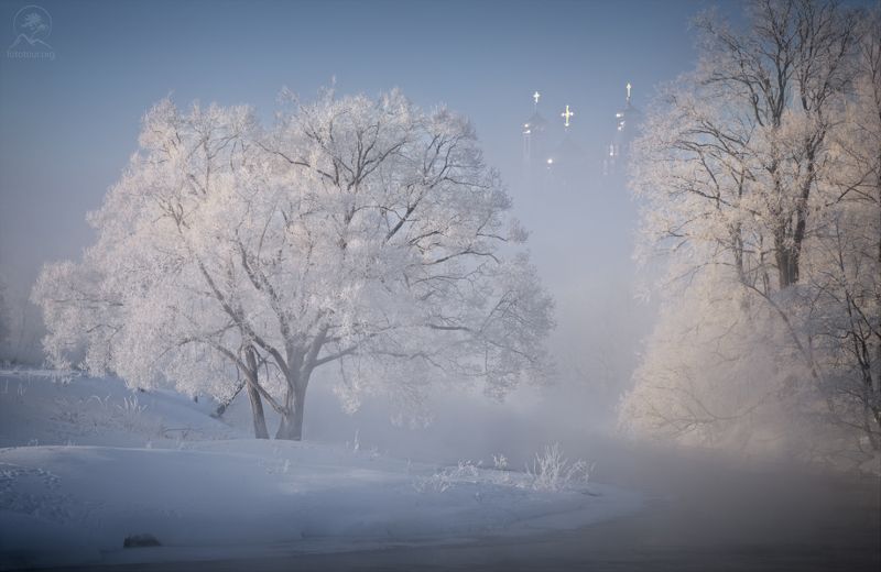 пейзаж, природа, истра, зима, новыйиерусалим Видение фото превью