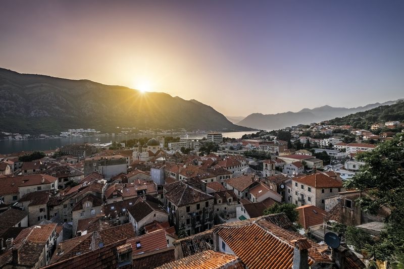 Kotor\'s sunsetphoto preview