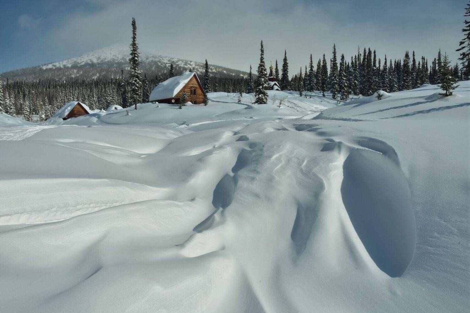 россия, поднебесные зубья, кузнецкий алатау, зима, приют, пик поднебесный, Холзаков Вячеслав
