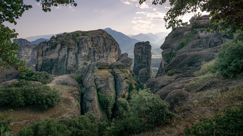 греция, метеора, лето, горы Метеораphoto preview