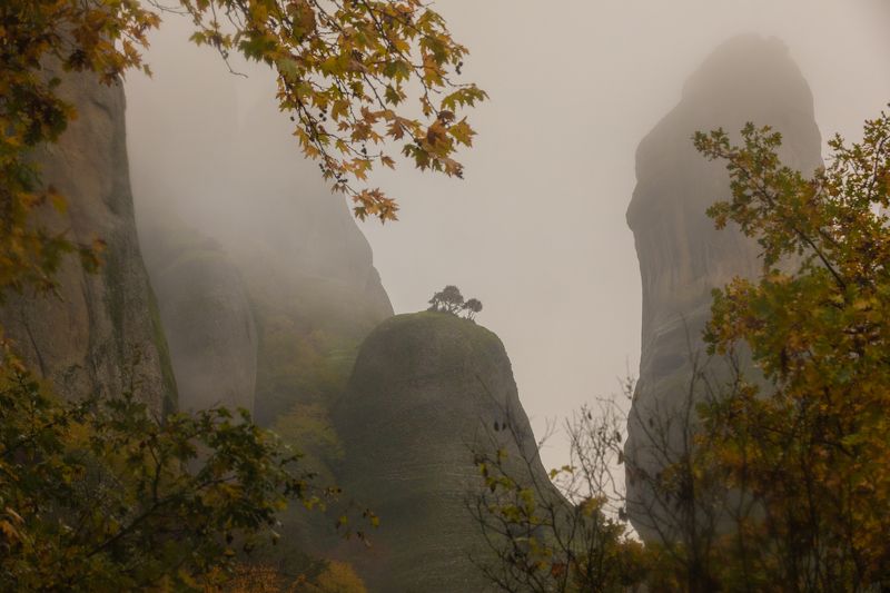 greece, meteora, rocks, mountains, fall, autumn, landscape Rocks of Meteoraphoto preview