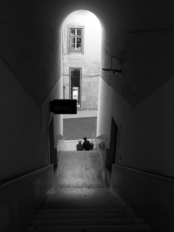 black and white; friends Two friendsphoto preview