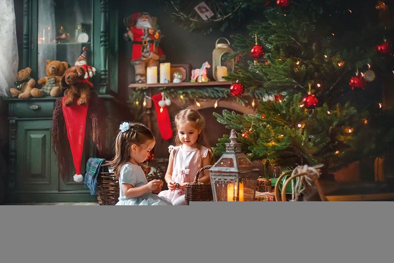 дети, девочки, праздник, новый год photo preview