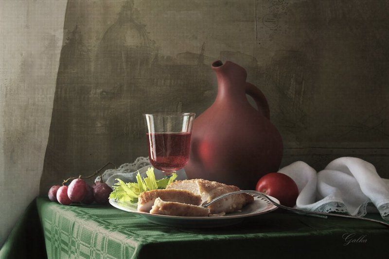 Лёгкий ужин с вином фото превью