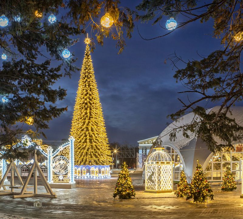 соборная площадь, пешеходная улица, россия, рождество, праздник, панорама, новый год, новогодняя сказка, новогодняя площадь, новогодняя история, новогодняя иллюминация, новогодняя ёлка, новогодний городок,  зимний городок, зима, дизайн, городской пейзаж, Новогодний Белгород 2022photo preview