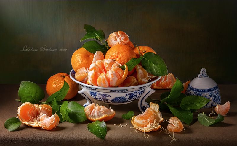 мандарины,гранат,фрукты Мандариноваяphoto preview