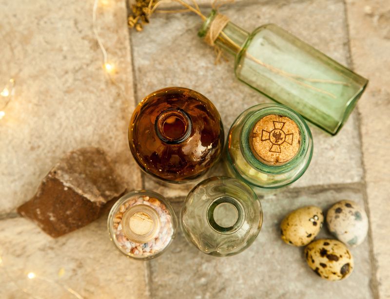 винтаж, бутылочки, склянки Винтажные бутылочкиphoto preview