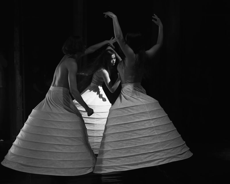 танцы, чб, люди ***photo preview