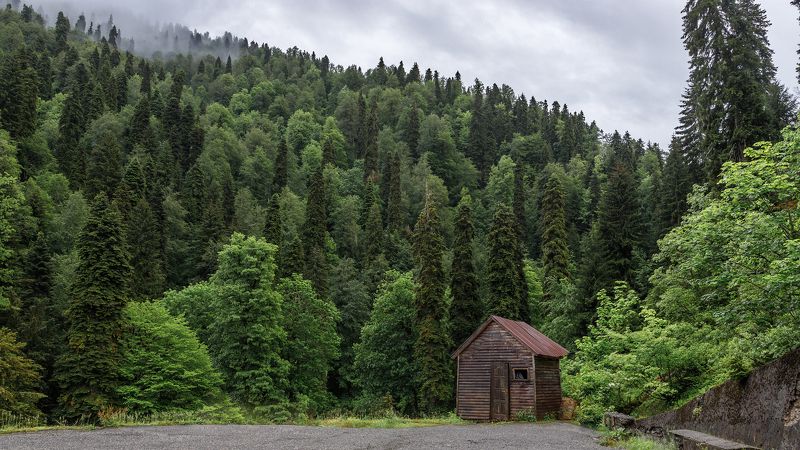 пейзаж, день Хижинаphoto preview