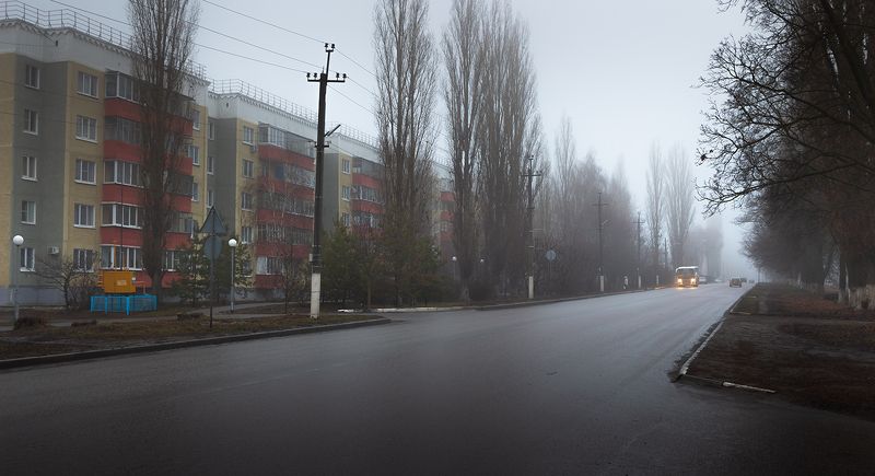 усмань, липецкая область, панорама, туман, осень photo preview