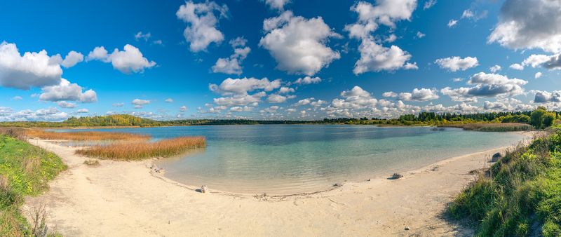 панорама,озеро,река,оредеж,донцо Исток реки Оредеж, озеро Донцоphoto preview