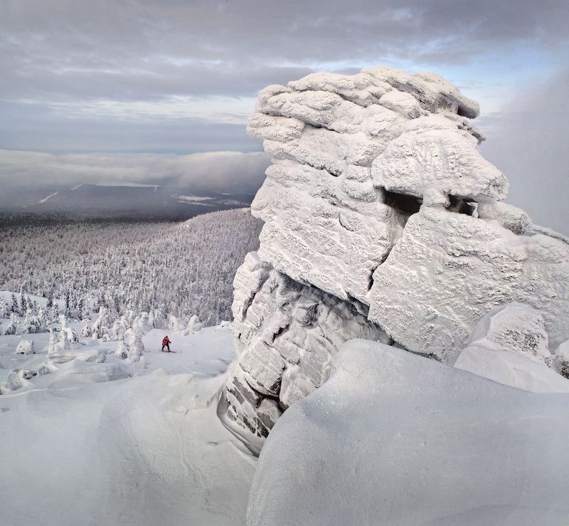 урал, скалы, останцы, колчимский камень На Колчимском камне... фото превью