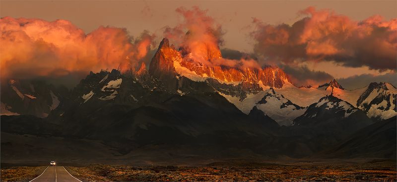 патагония, фиц, рой Дороги Патагонии фото превью