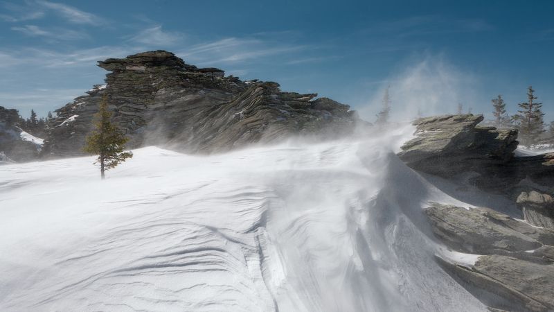 Метель, Уреньга, Южный урал А за окном метет апрельphoto preview