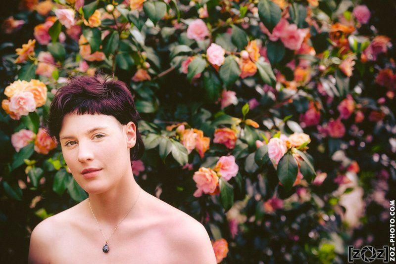 Cute, Girl, Nature, Oceanne, Portrait, Rose, Woman Rosesphoto preview