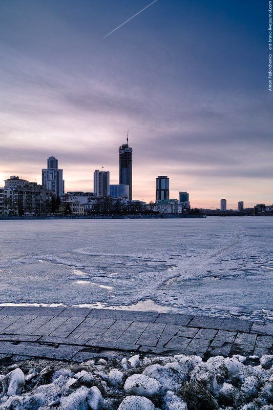 Городской пейзаж, Екатеринбург, Сити Весенний вид на Сити фото превью