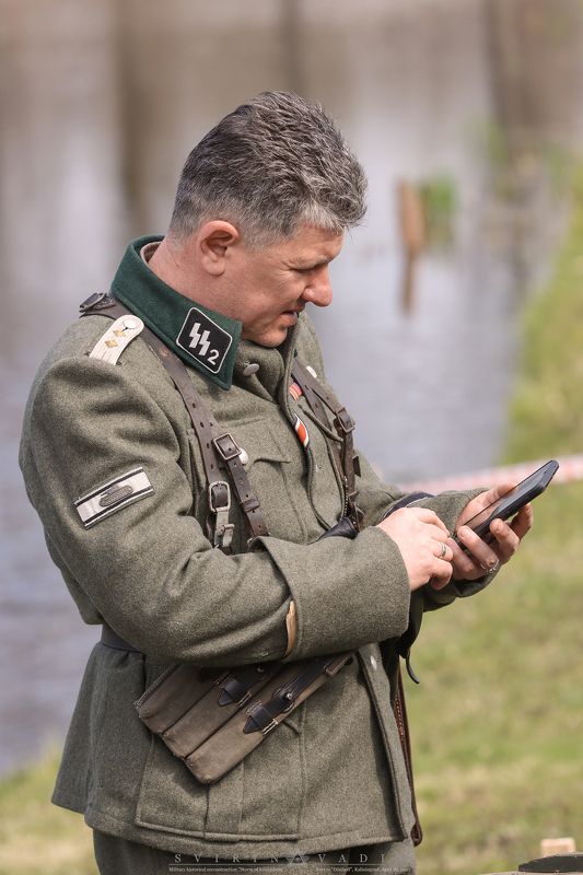 офицер, китель, погоны, 1945, военно - историческая, реконструкция, штурм, кёнигсберг, форт, 11,  дёнхофф, россия, калининград, германия, восточная пруссия, 18 апреля, 2021, история, представление, армия, вторая мировая война,одежда «Das Reich». Путешественник во времени.photo preview