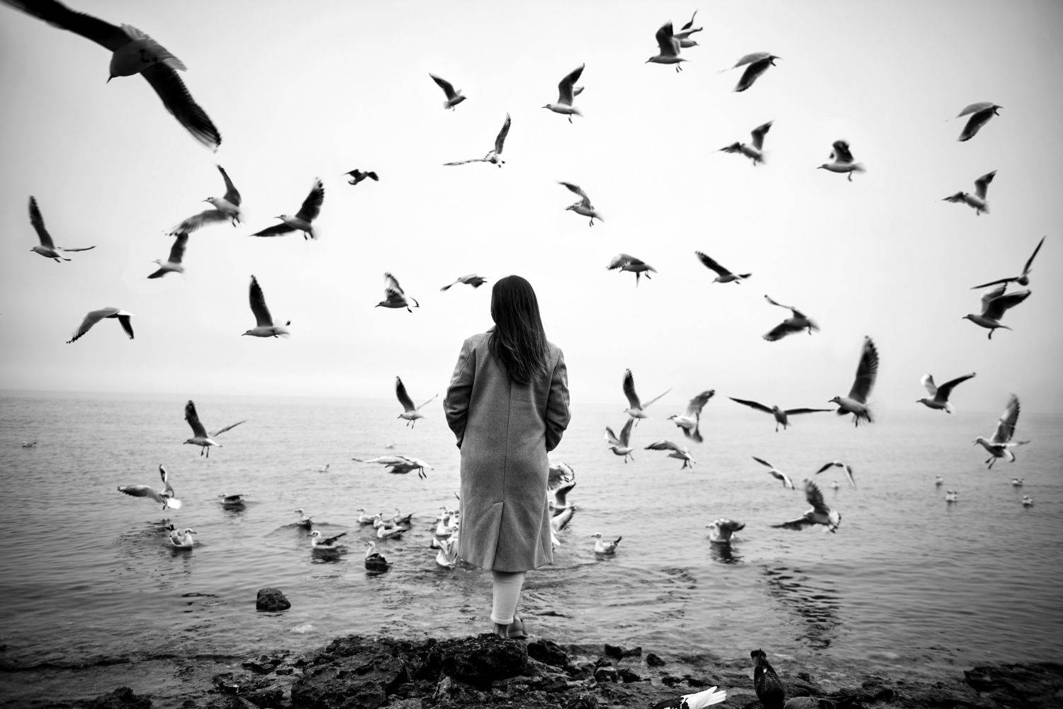 Чайки. Автор: Анна Дегтярёва portrait, man, model, eyes, hair, lips, face, bnw, facial, modeling, photographer, russia, nikon, Анна Дегтярёва