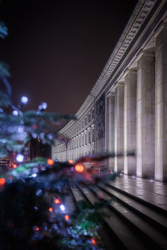 wroclaw, poland, night, office Lower Silesian Voivodship Office in Wrocławphoto preview