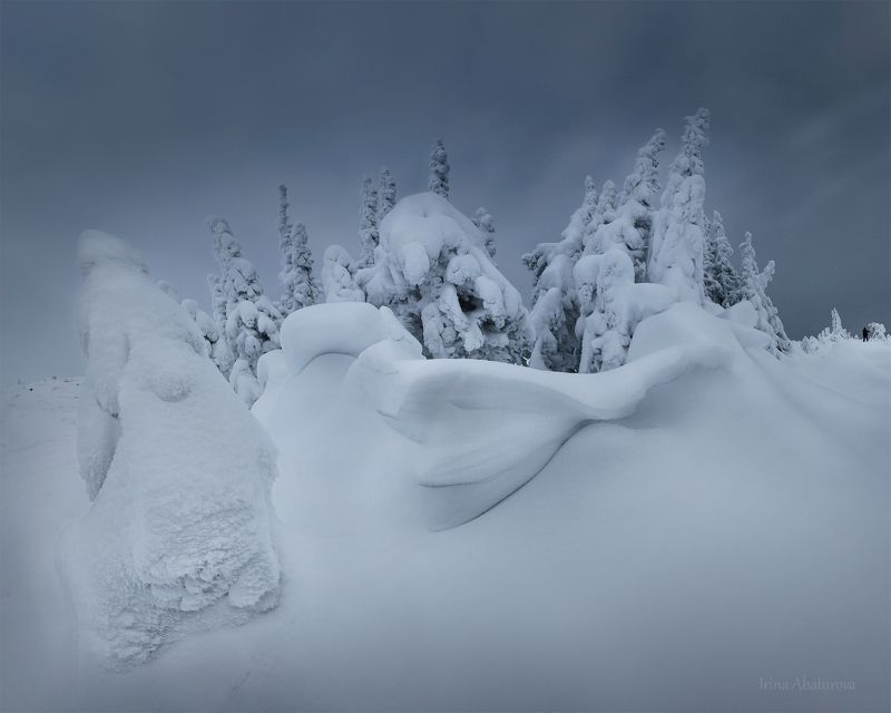 Урал, ГУХ, Главный Уральский хребет, зима, снег, сугробы Северный уральский экспрессионизмphoto preview