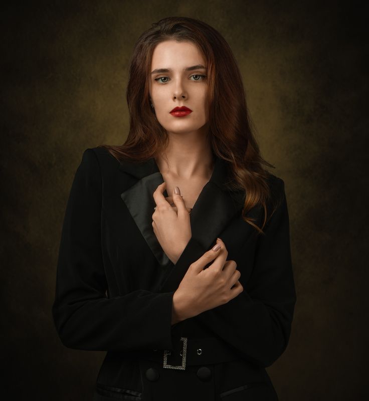 студийный портрет, красивая девушка, женский портрет, концептуальное Анастасияphoto preview