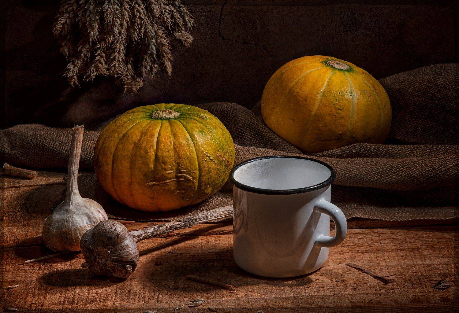 С тыквами. Автор: Николай Ляпин , Николай Ляпин