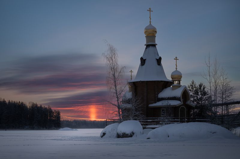 ленинградская область, река, вуокса, храм Рассвет на Вуоксеphoto preview