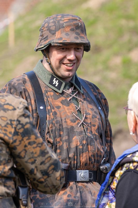 офицер, 1945,реконструкция, Штурм, Кёнигсберг, Форт, 11,  Дёнхофф, Россия, Калининград, Германия, Восточная Пруссия, 18 апреля, 2021, история, представление, армия, вторая мировая война,одежда, officer, 1945, Military-historical «Waffen»photo preview