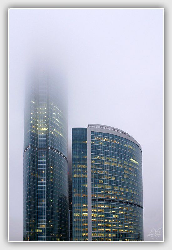 сити, город, туман, утро Утро тяжелого дняphoto preview