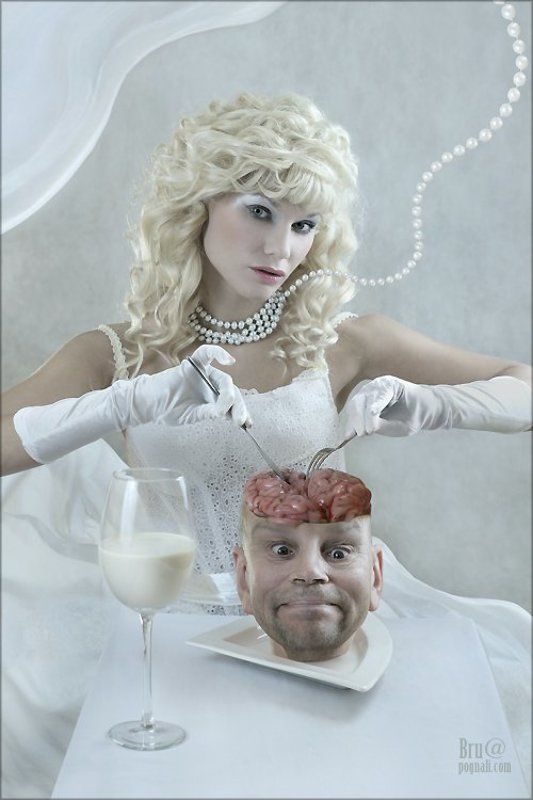 девушка, завтрак, мозг Умный завтракphoto preview