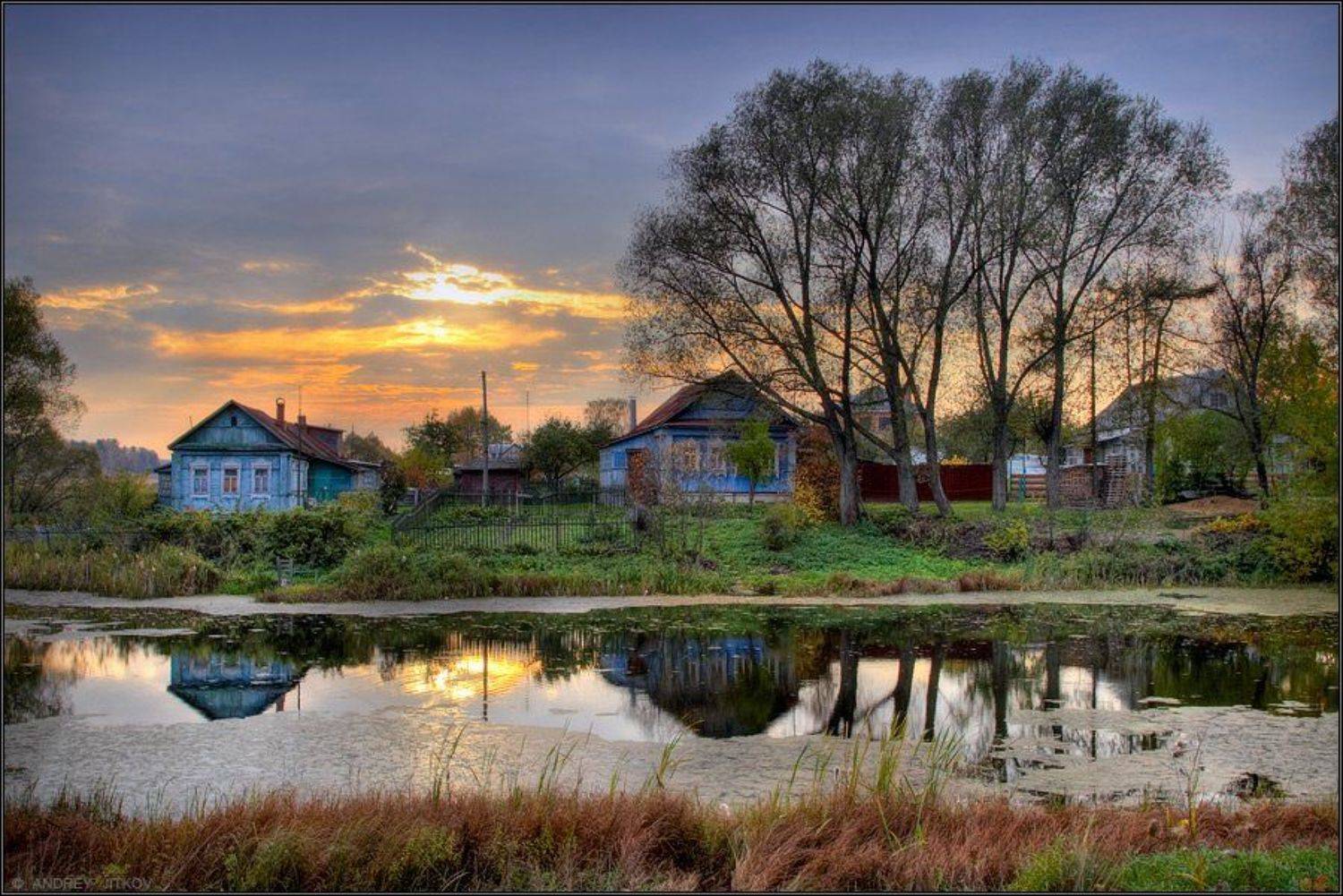 осень, захарово, пруд, пейзаж, Андрей Житков