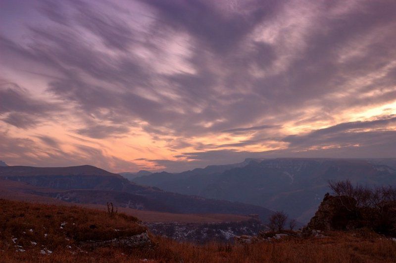 карачево-черкесия, плато бермамыт, закат ***photo preview