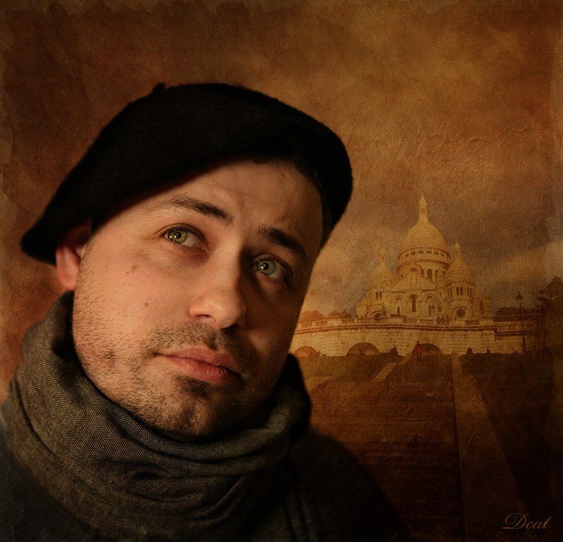 художник, франция, монмартр, сакре-кер, мечты, арт Мой друг художник.. фото превью