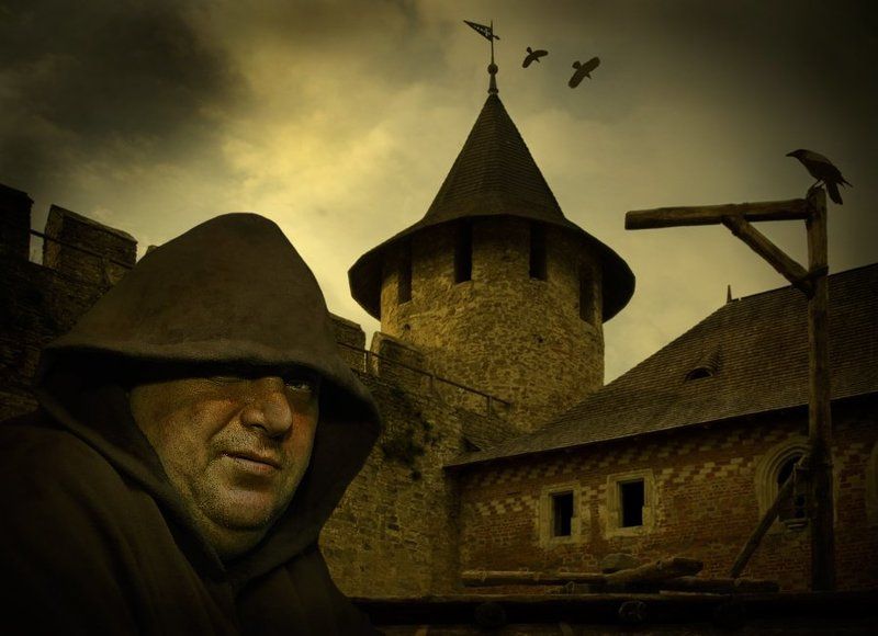 комп-арт, крепость, монах, перед казнью, lad_i_mir Перед казньюphoto preview