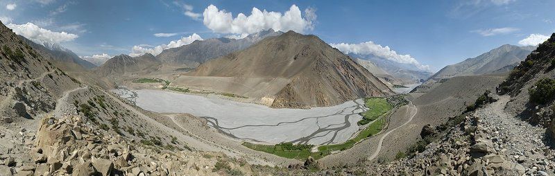 панорама, природа, путешествия,непал, мустанг долина реки Калигандакиphoto preview