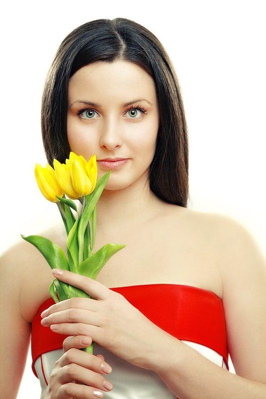 Yellow tulips.photo preview