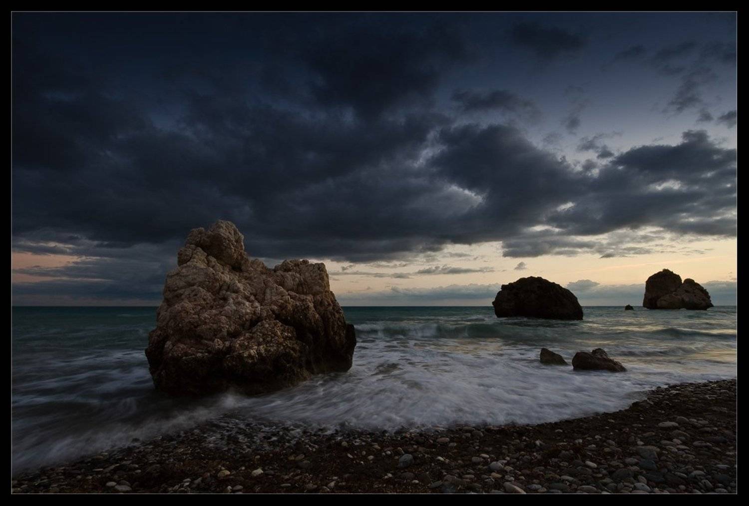 закат,кипр,море,пейзаж,природа,камни,сумерки, Александр Константинов