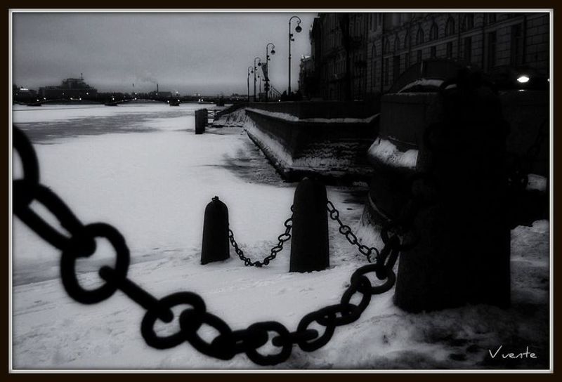 город, петербург, зима Цепи и кольцаphoto preview